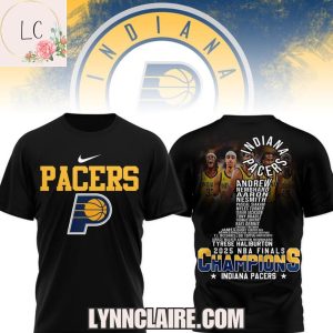 Indiana Pacers 2025 National Basketball Association Finals Champions 3D T-Shirt – Black