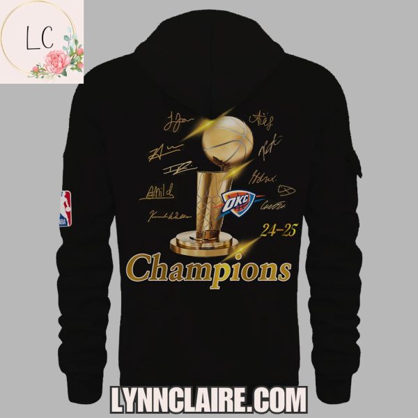 Limited Edition 2-Time NBA Finals Champions Oklahoma City Thunder Quarter Zip Hoodie