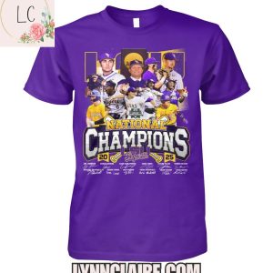 Limited Edition 20 LSU Tigers 25 National Champions 2D T-Shirt