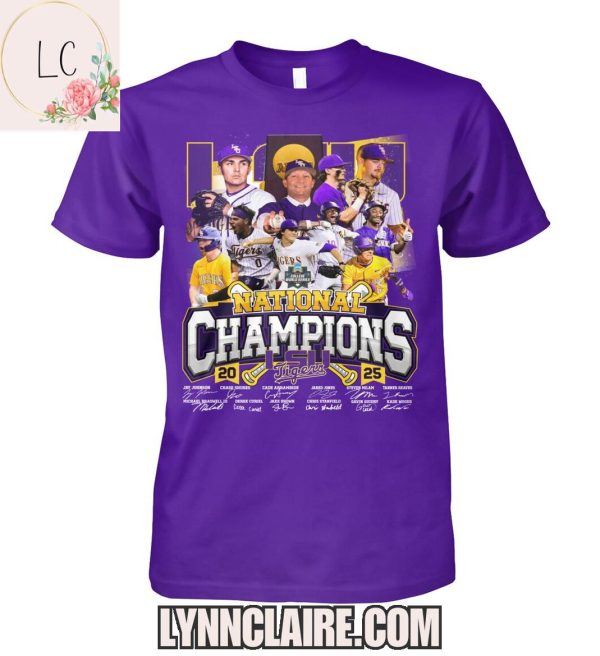 Limited Edition 20 LSU Tigers 25 National Champions 2D T-Shirt