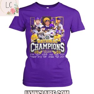 Limited Edition 20 LSU Tigers 25 National Champions 2D T-Shirt
