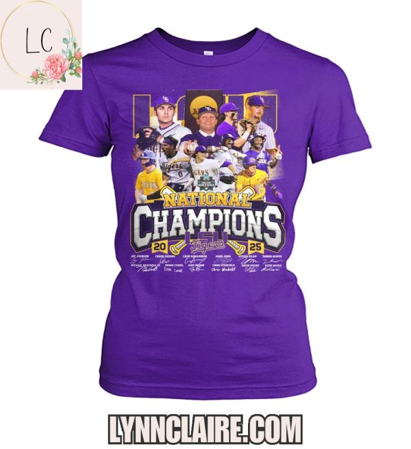 Limited Edition 20 LSU Tigers 25 National Champions 2D T-Shirt