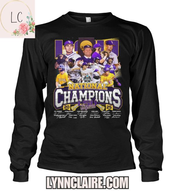 Limited Edition 20 LSU Tigers 25 National Champions 2D T-Shirt