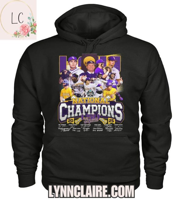 Limited Edition 20 LSU Tigers 25 National Champions 2D T-Shirt