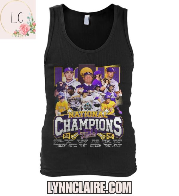 Limited Edition 20 LSU Tigers 25 National Champions 2D T-Shirt