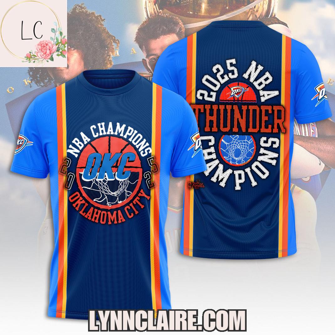 Limited Edition 20 NBA Finals Champions 25 Oklahoma City Thunder 3D T-Shirt Limited Edition 20 NBA Finals Champions 25 Oklahoma City Thunder 3D T-Shirt