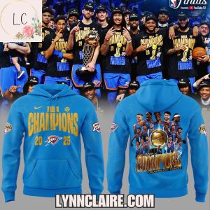 Limited Edition 20 Oklahoma City Thunder 25 NBA Champions Hoodie