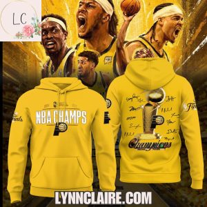 Limited Edition 2024-2025 Finals NBA Champs Indiana Pacers 3D T-Shirt – Yellow