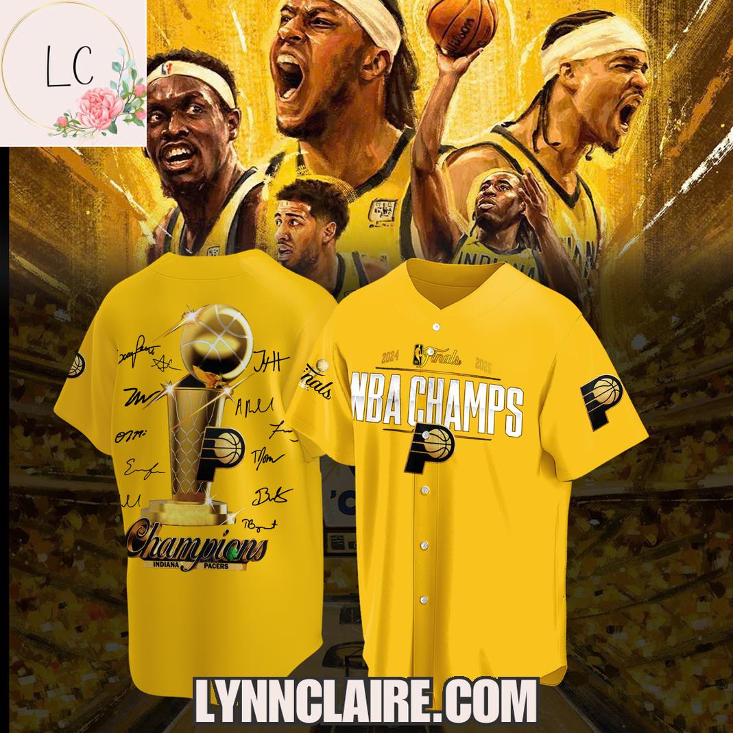 Limited Edition 2024-2025 Finals NBA Champs Indiana Pacers 3D T-Shirt - Yellow Limited Edition 2024-2025 Finals NBA Champs Indiana Pacers 3D T-Shirt - Yellow