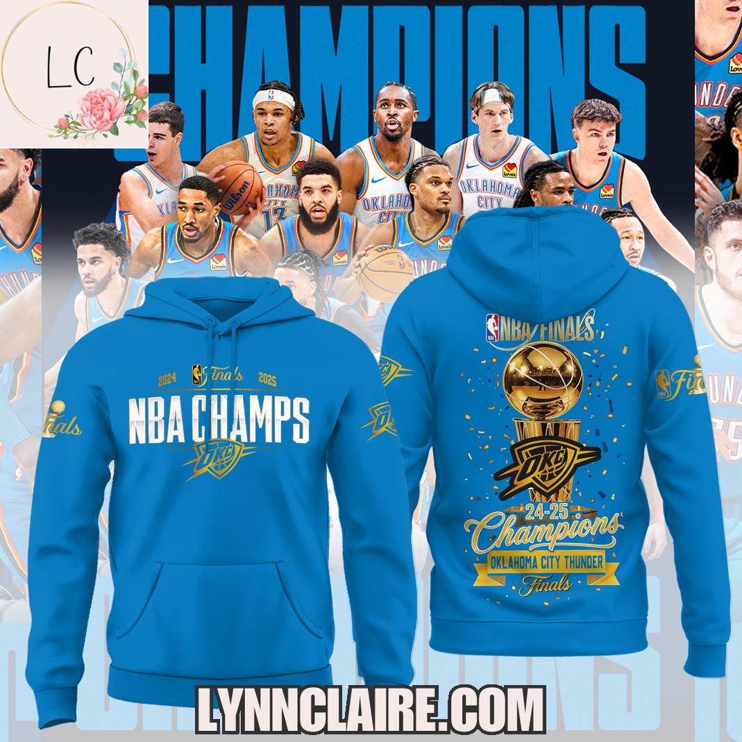 Limited Edition 2024-2025 Finals NBA Champs Oklahoma City Thunder 3D T-Shirt - Navy Limited Edition 2024-2025 Finals NBA Champs Oklahoma City Thunder 3D T-Shirt - Navy