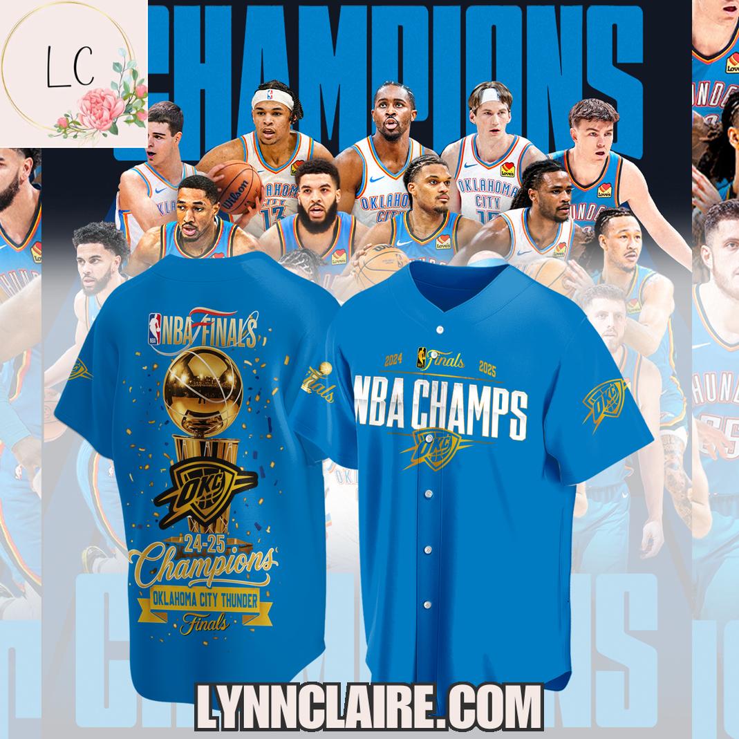 Limited Edition 2024-2025 Finals NBA Champs Oklahoma City Thunder 3D T-Shirt - Navy Limited Edition 2024-2025 Finals NBA Champs Oklahoma City Thunder 3D T-Shirt - Navy