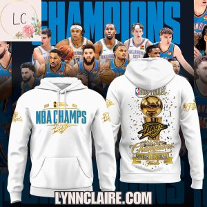Limited Edition 2024-2025 Finals NBA Champs Oklahoma City Thunder 3D T-Shirt – White