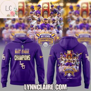 Limited Edition 2025 LSU Tigers NCAA College Baseball National Champions Hoodie