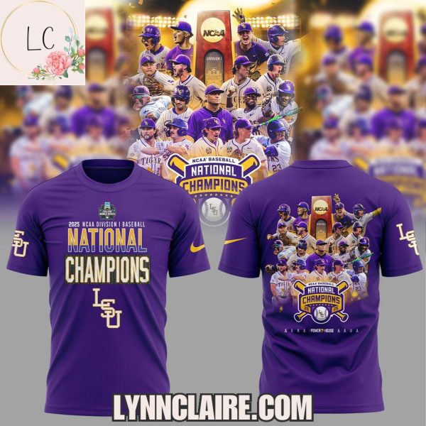 Limited Edition 2025 LSU Tigers NCAA College Baseball National Champions Hoodie