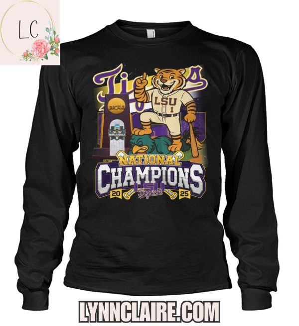 Limited Edition 2025 LSU Tigers NCAA College World Series 2D T-Shirt