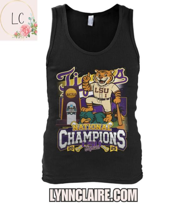 Limited Edition 2025 LSU Tigers NCAA College World Series 2D T-Shirt