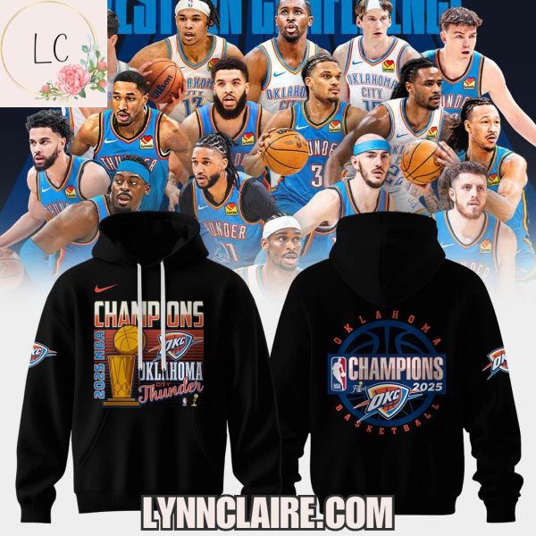 Limited Edition 2025 NBA Finals Champions Oklahoma City Thunder 3D T-Shirt – Black