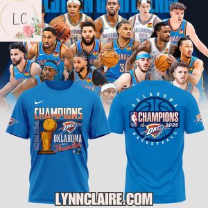 Limited Edition 2025 NBA Finals Champions Oklahoma City Thunder 3D T-Shirt – Blue