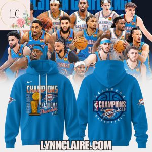 Limited Edition 2025 NBA Finals Champions Oklahoma City Thunder 3D T-Shirt – Blue