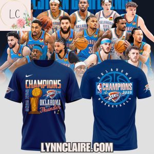 Limited Edition 2025 NBA Finals Champions Oklahoma City Thunder 3D T-Shirt – Navy