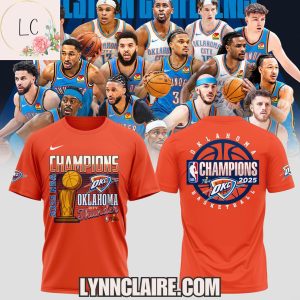Limited Edition 2025 NBA Finals Champions Oklahoma City Thunder 3D T-Shirt – Orange