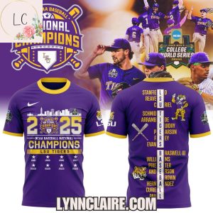 Limited Edition 2025 NCAA Baseball National Champions LSU Tigers Hoodie