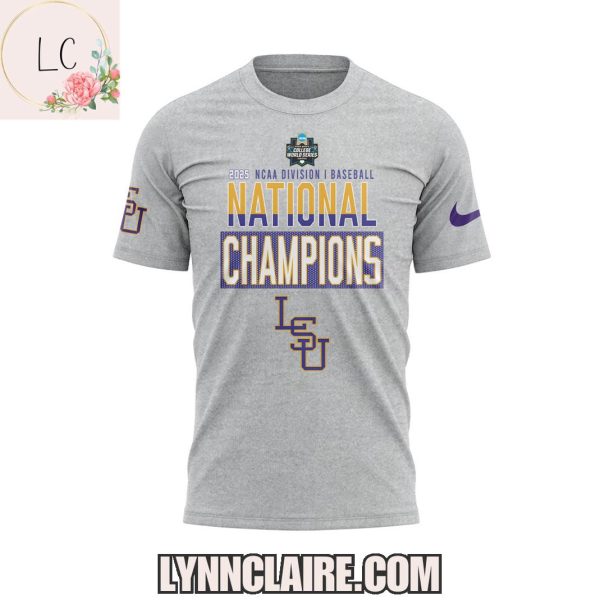 Limited Edition 2025 NCAA Division I Baseball National Champions LSU Tigers x Hello Kitty Hoodie