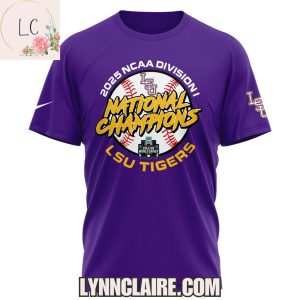 Limited Edition 2025 NCAA Division I National Champions LSU Tigers 3D T-Shirt