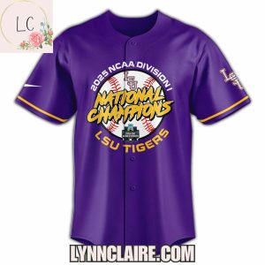 Limited Edition 2025 NCAA Division I National Champions LSU Tigers Baseball Jersey
