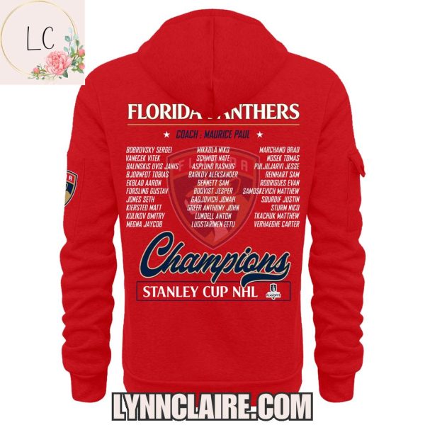 Limited Edition 2025 Stanley Cup NHL Champions Florida Panthers Quarter Zip Hoodie