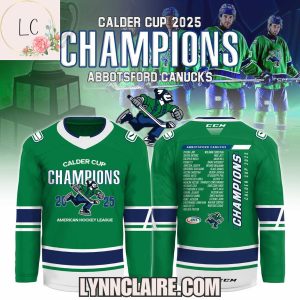 Limited Edition Abbotsford Canucks Calder Cup 2025 Champions Hockey Jersey