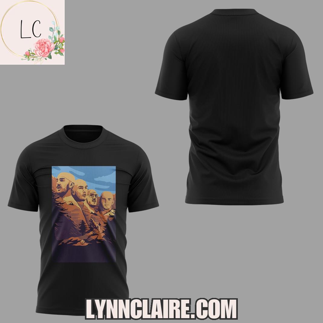 Limited Edition Alex Caruso Mount Rushmore 3D T-Shirt Limited Edition Alex Caruso Mount Rushmore 3D T-Shirt