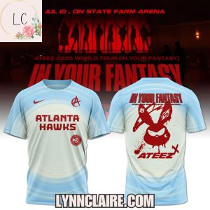 Limited Edition Ateez x Atlanta Hawks 2025 World Tour In Your Fantasy 3D T-Shirt