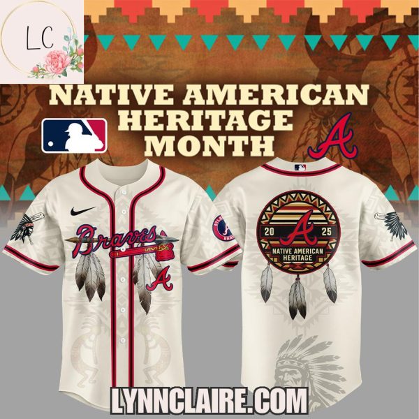 Limited Edition Atlanta Braves Native American Heritage Month 2025 Baseball Jersey