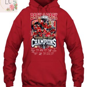 Limited Edition Back 2 Back 2025 Florida Panthers Stanley Cup Champions 2D T-Shirt