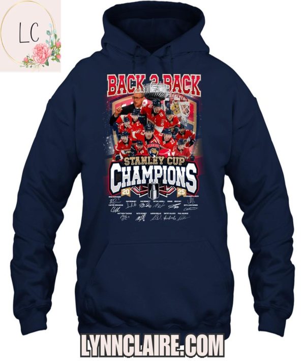 Limited Edition Back 2 Back Florida Panthers Stanley Cup Champions 2D T-Shirt