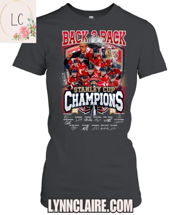 Limited Edition Back 2 Back Florida Panthers Stanley Cup Champions 2D T-Shirt