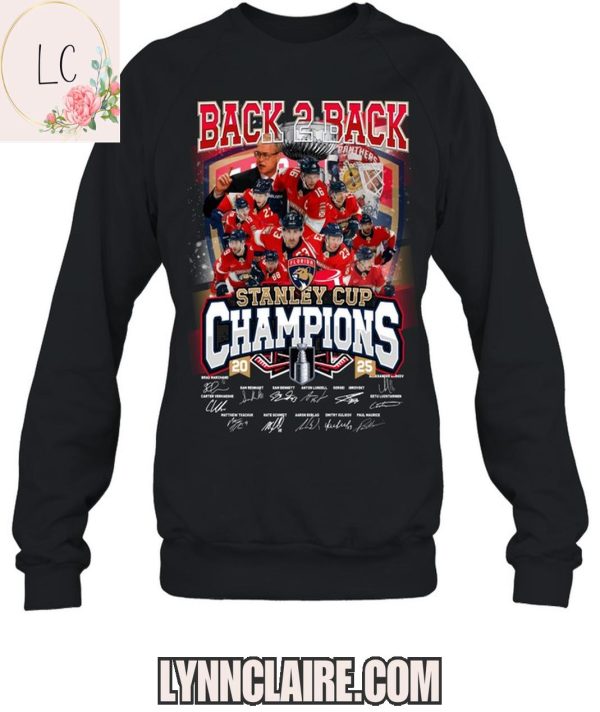 Limited Edition Back 2 Back Florida Panthers Stanley Cup Champions 2D T-Shirt