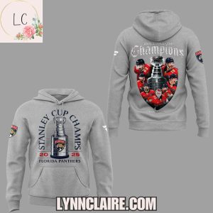 Limited Edition Back 2 Back Stanley Cup Champions Florida Panthers 2025 New Hoodie – Grey