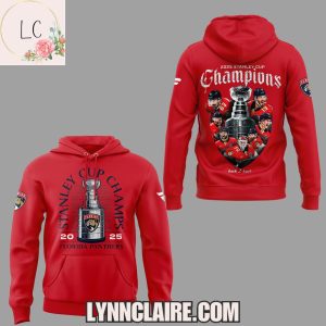 Limited Edition Back 2 Back Stanley Cup Champions Florida Panthers 2025 New Hoodie – Red