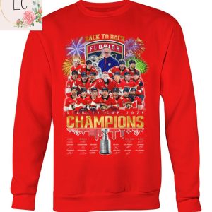 Limited Edition Back To Back Florida Panthers Stanley Cup 2025 Champions 2D T-Shirt