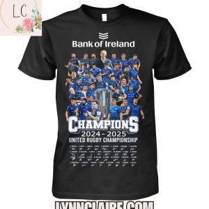 Limited Edition Bank Of Ireland Leinster Rugby 2024-2025 United Rugby Championship 2D T-Shirt