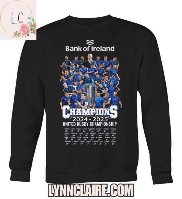 Limited Edition Bank Of Ireland Leinster Rugby 2024-2025 United Rugby Championship 2D T-Shirt