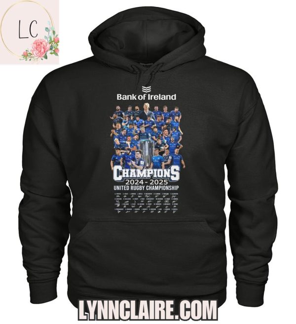 Limited Edition Bank Of Ireland Leinster Rugby 2024-2025 United Rugby Championship 2D T-Shirt