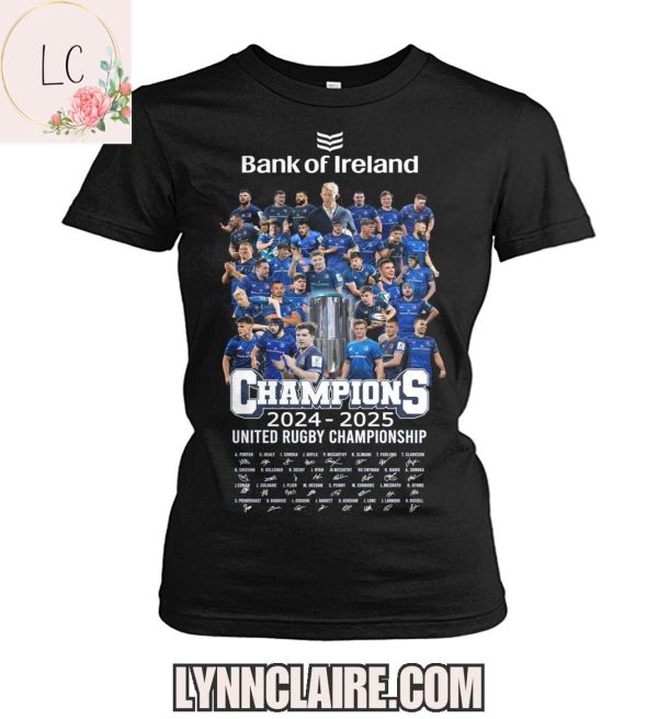 Limited Edition Bank Of Ireland Leinster Rugby 2024-2025 United Rugby Championship 2D T-Shirt
