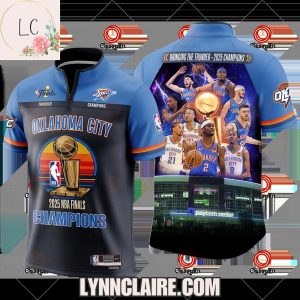 Limited Edition Bringing The Oklahoma City Thunder 2025 NBA Finals Champions Short Sleeves Quarter Zip Jersey
