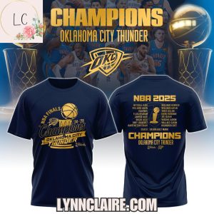 Limited Edition Champions Oklahoma City Thunder Finals 24-25 Hoodie