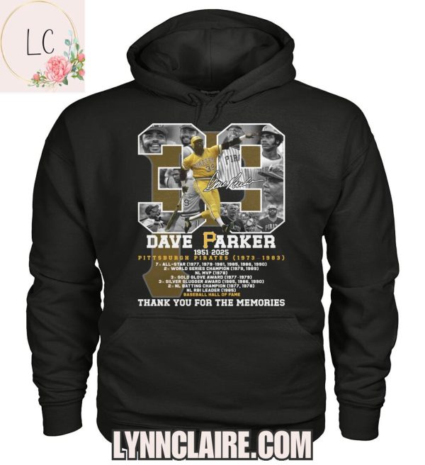 Limited Edition Dave Parker x Pittsburgh Pirates Thank You For The Memories 2D T-Shirt