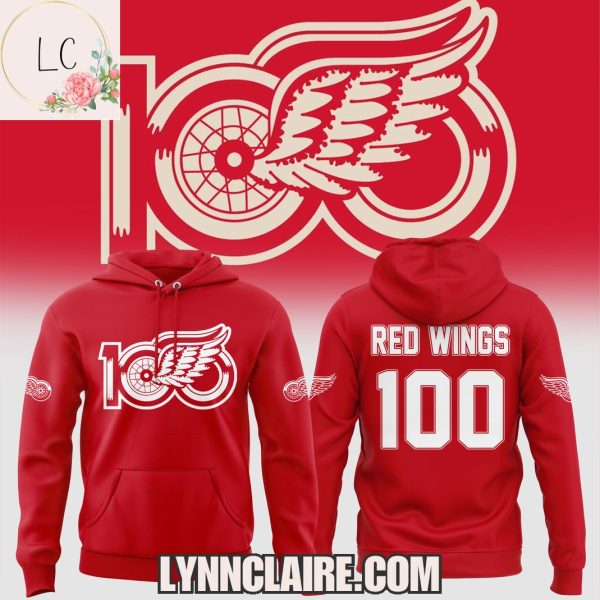 Limited Edition Detroit Red Wings 100th Anniversary Hoodie