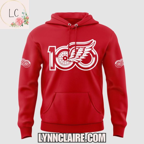 Limited Edition Detroit Red Wings 100th Anniversary Hoodie
